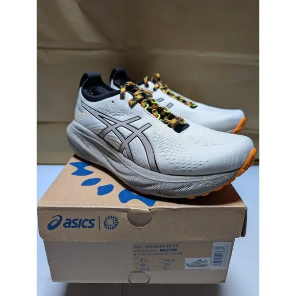 Asics Gel Nimbus 25 TR Men's 7.5 'Nature Bathing - Neon Lime' - 1011B769 200 NIB